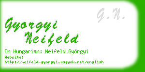 gyorgyi neifeld business card